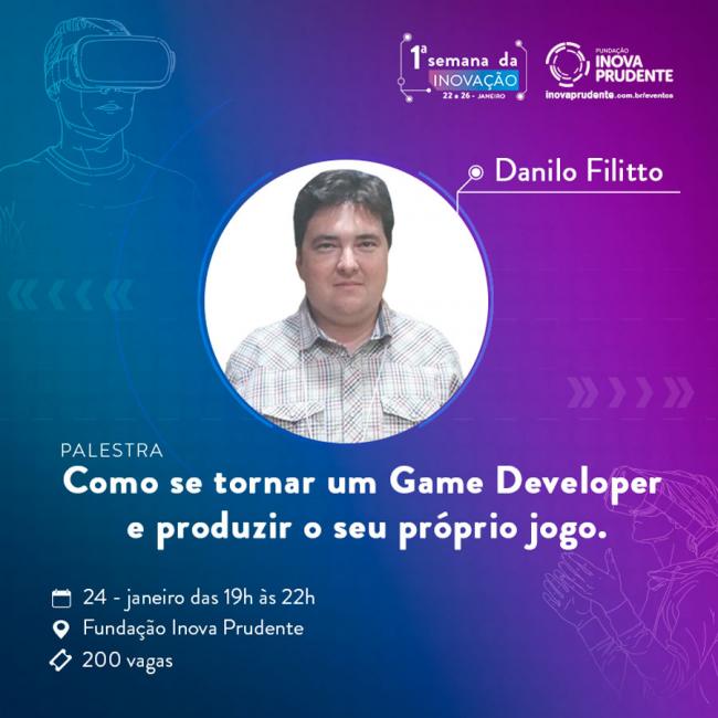 Semana da Inovação de Prudente terá palestra e minicurso sobre Game Developer