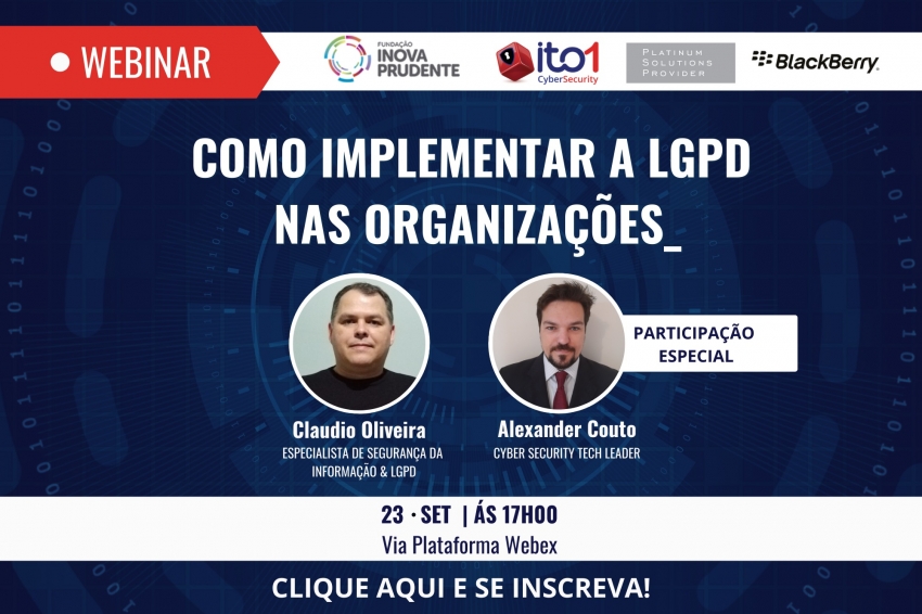 Webinar discutirá como implementar Lei Geral de Proteção de Dados nas organizações