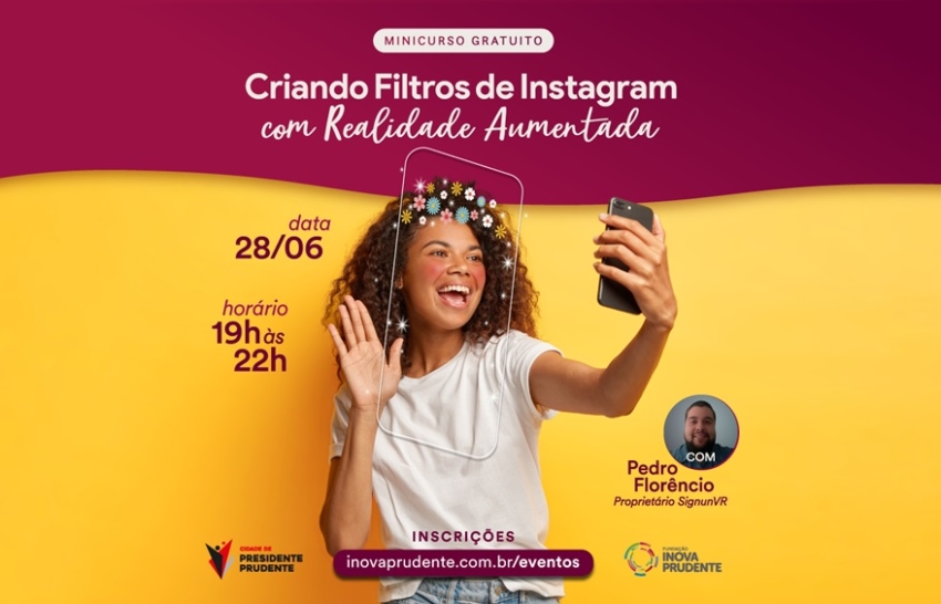 Minicurso de Filtros para Instagram está com vagas abertas