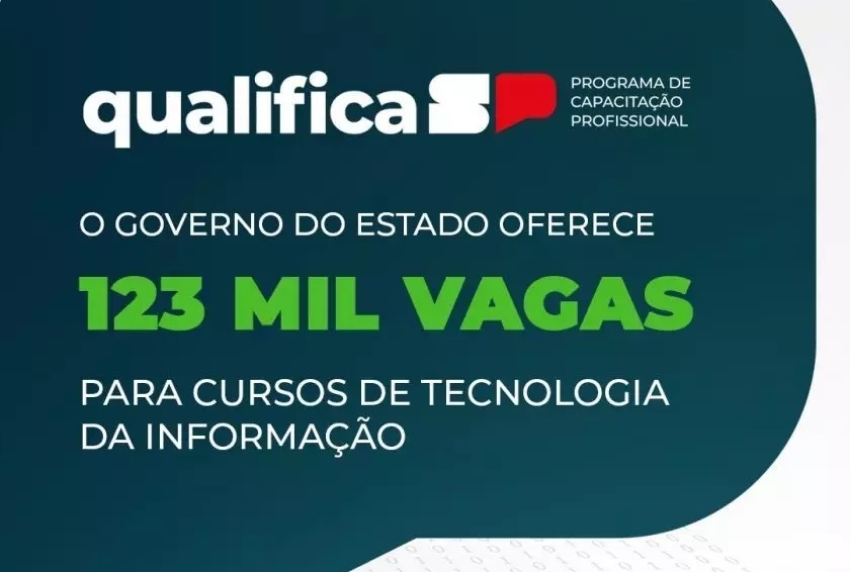 Programa Qualifica SP abre 123 mil vagas gratuitas de capacitação na área de tecnologia