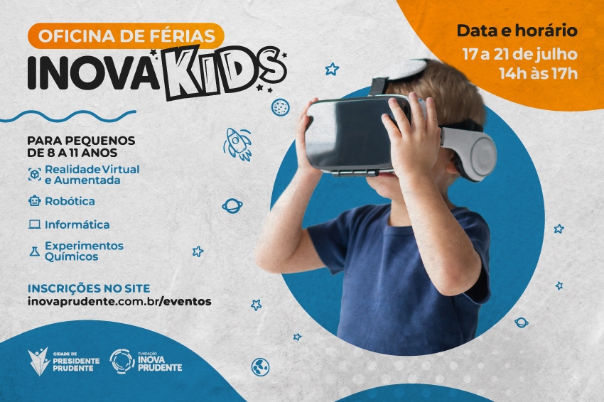 Oficina de Férias InovaKids abre inscrições para Julho