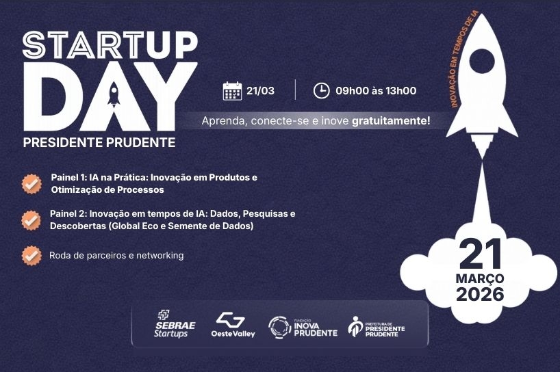 imagem Inova Prudente sedia a 12ª edição do Startup Day