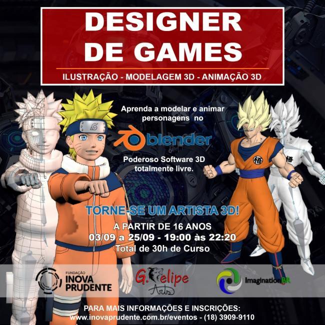 Com inscrições abertas, curso de Designer de Games começa nesta segunda