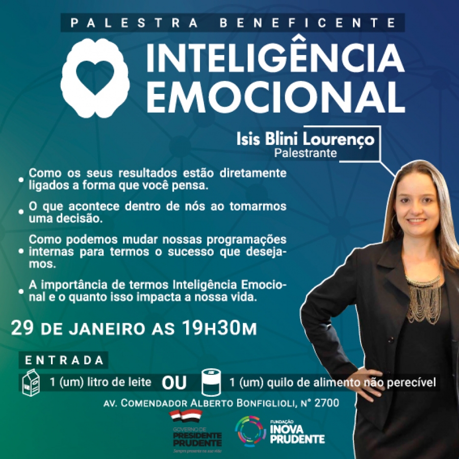 Inova realiza 2ª Palestra beficente com o tema Inteligência Emocional 