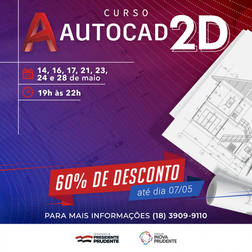 Curso de AutoCAD 2D será realizado em nova data 