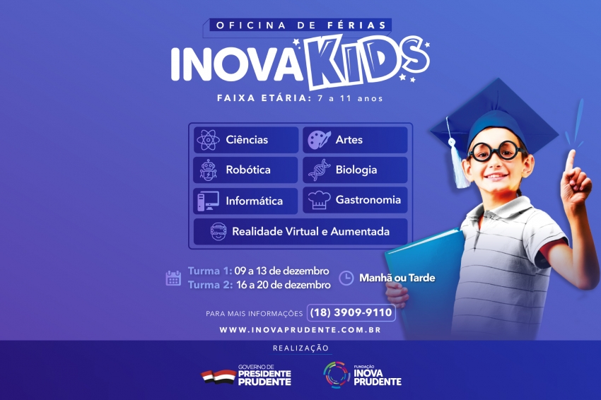 Estão abertas as inscrições para as Oficinas de Férias Kids