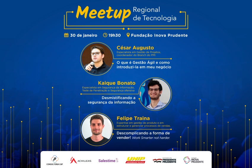 Meetup Regional de Tecnologia ocorre na próxima quinta-feira (30)