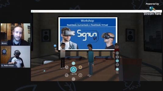 Através de live, participantes entendem na prática a funcionalidade das realidades virtual e aumentada