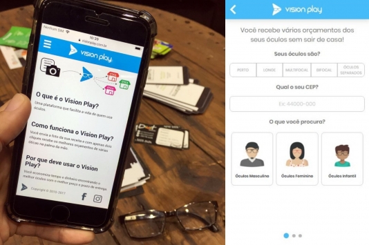 Inovadora, startup acelerada ajuda comprar óculos a partir da receita