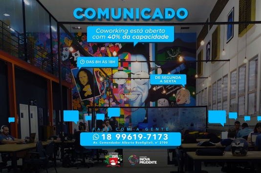 Plano de retomada: Inova reabre Coworking para atividades