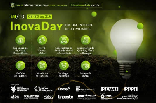 Excursões escolares já podem se inscrever para dia de atividades tecnológicas no 2º InovaDay