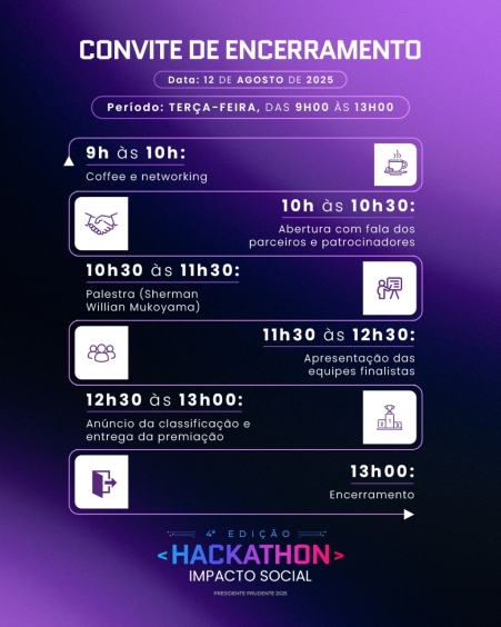 Inova Prudente sedia Premiação do 4º Hackathon Impacto Social