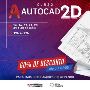 Curso de AutoCAD 2D será realizado em nova data 