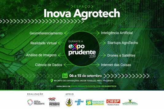 Agricultura de precisão terá espaço na Expo Prudente 2019