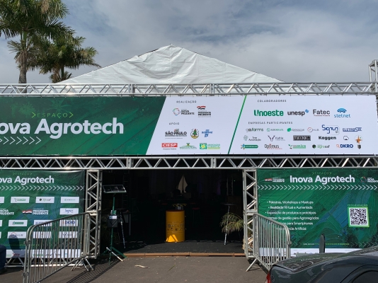 Agrotech une tecnologia e agricultura em espaço na Expo Prudente