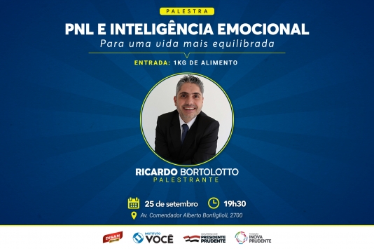 Palestra terá foco em controlar e modificar o estado emocional