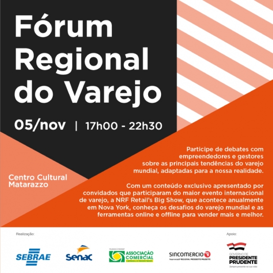 Oportunidade exclusiva para empresários: Fórum Regional do Sebrae