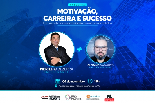 Palestra abordará dicas de como se portar mediante ao mercado de trabalho