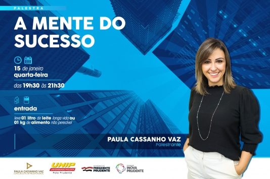 Palestra visa impulsionar a mente para ter sucesso em todas as áreas da vida